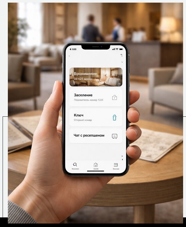 Мобильное приложение для гостей отеля в Устях-Лабинске, управление сервисом